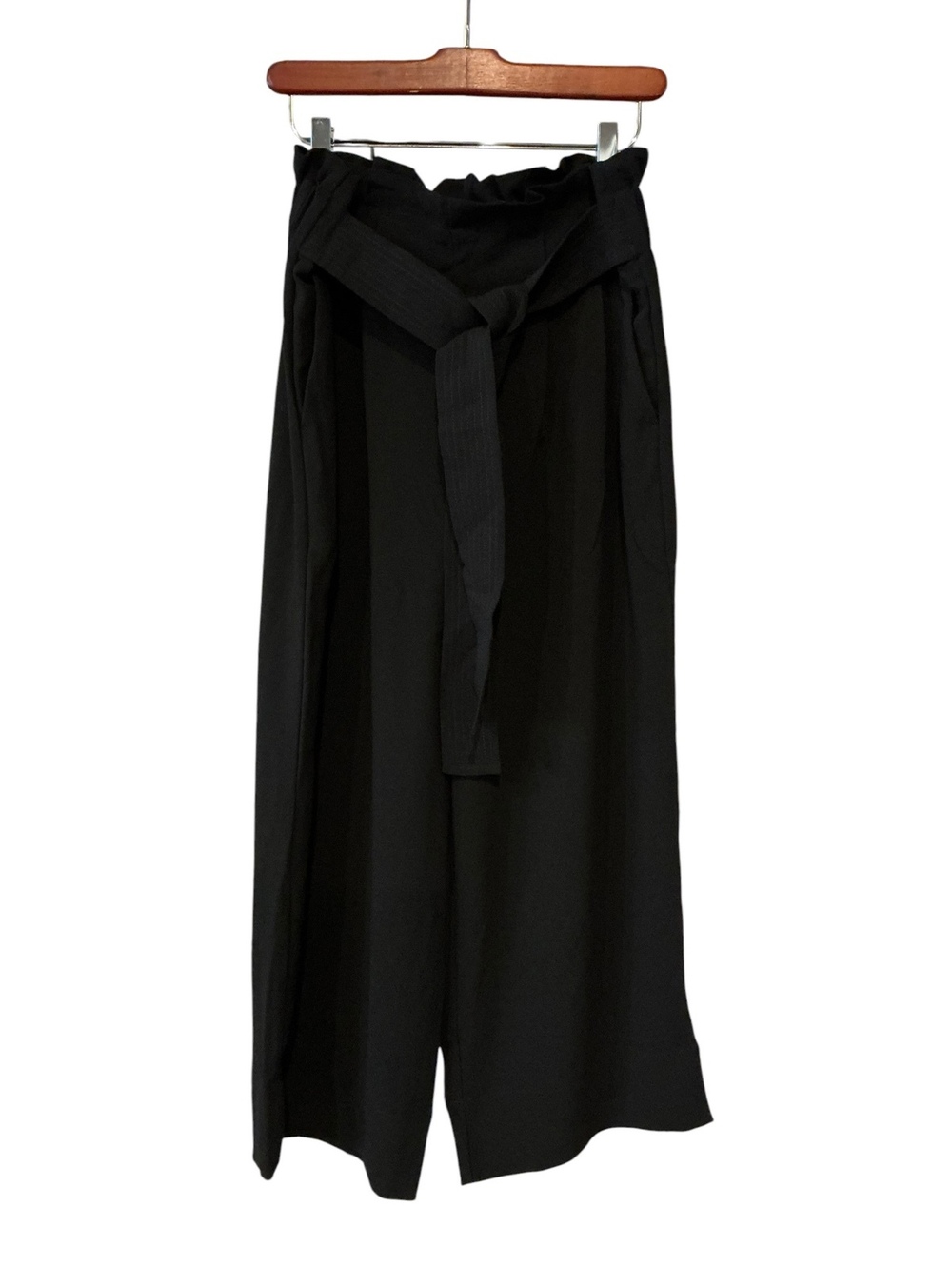 Tall Tie-Waist Huston Pull-On Crop Pants SIZE M